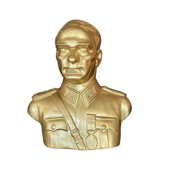80 cm Mareşal Üniformalı Alüminyum Atatürk Büstü
