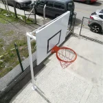 EKO Basketbol Potası Bahçe Tipi Tek Direkli Sac Panya - Görsel 3