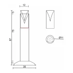 İç Ve Dış Mekan Boyalı Ve Paslanmaz Küllük - Görsel 2