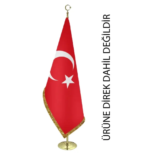 Türk Makam Bayrağı 100x150 cm Saçaklı