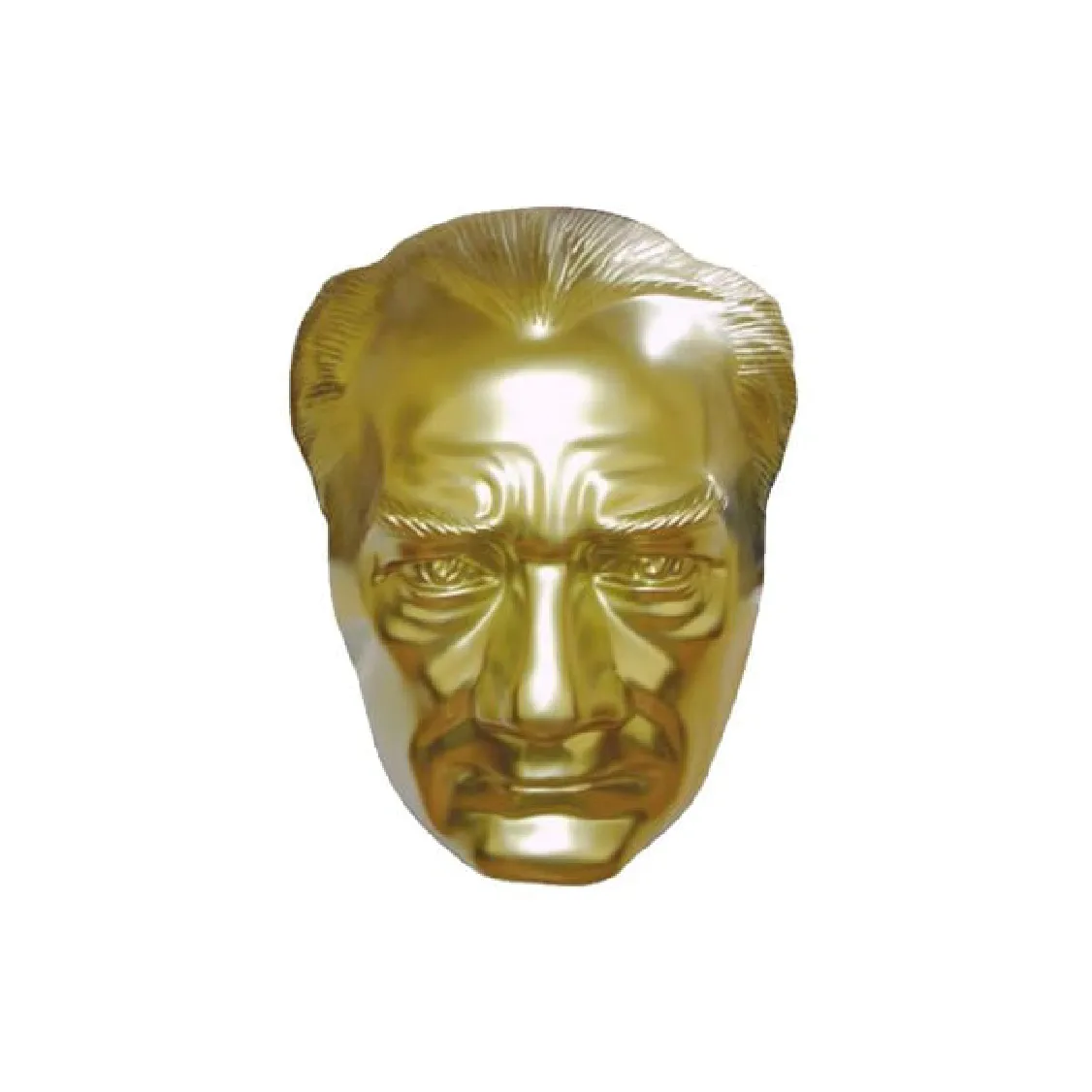 atatürk maskı4 70 cm Alüminyum Atatürk Maskı - Görsel 1