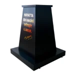 Atatürk Büstü (85cm Pirinç)+ Kaide (120cm)+ Alt Tabla Lise Modeli - Görsel 4