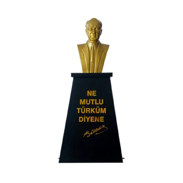 Atatürk Büstü (70cm Alüminyum)+ Kaide (100cm) İlkokul Modeli