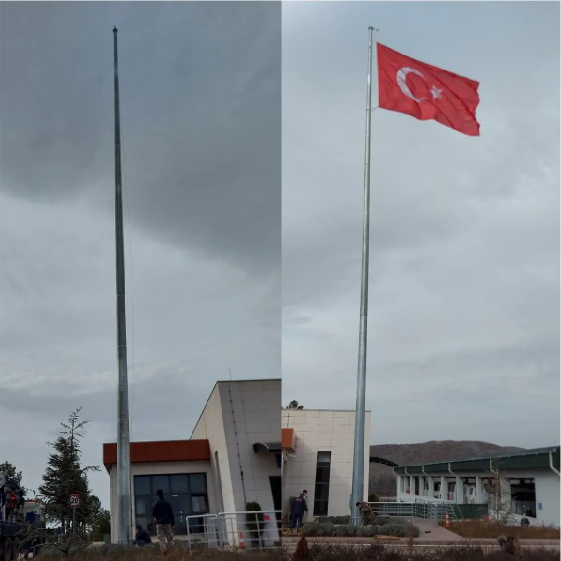 galvaniz bayrak direği2 30 Metre Galvaniz Bayrak Direği - Görsel 1