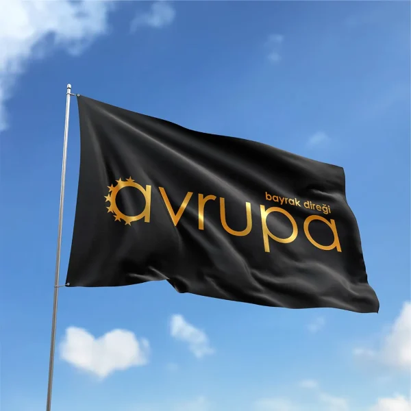 Logolu Gönder Bayrağı 50x75 cm Raşel Kumaş