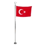 Şehit Bayrak Direği Ayyıldız Dahil (115 cm Boy)